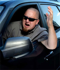 Unhappy driver