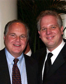 Rush Limbaugh and Glenn Beck